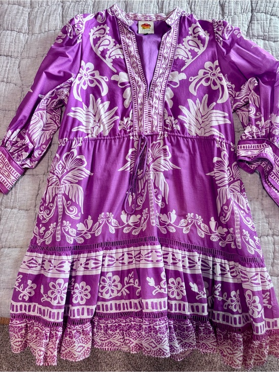 FARM Rio Dresses & Skirts - Farm Rio Lilac Sweet Garden Mini Dress